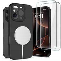 MIĘKKIE SILIKONOWE ETUI COVER MAGSAFE DO IPHONE 16 PRO MAX + 2-PAK SZKŁO