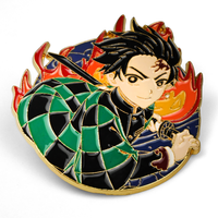 Tanjiro Kamado | 5 cm | Metal | Przypinka | Demon Slayer