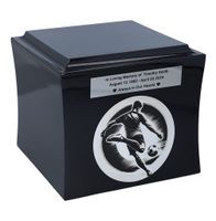 Urna na prochy z piłkarzem Czarny / Wzór1 / Tabliczka