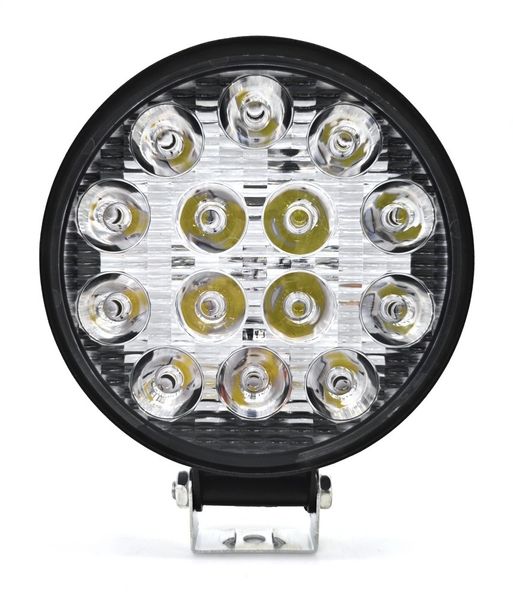 Lampa robocza LED 12-24V IP67 2000lm 14 LED duża 11,0cm średnicy biała na Arena.pl