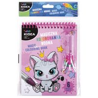 magiczna kolorowanka wodna z pisakiem kotki kidea