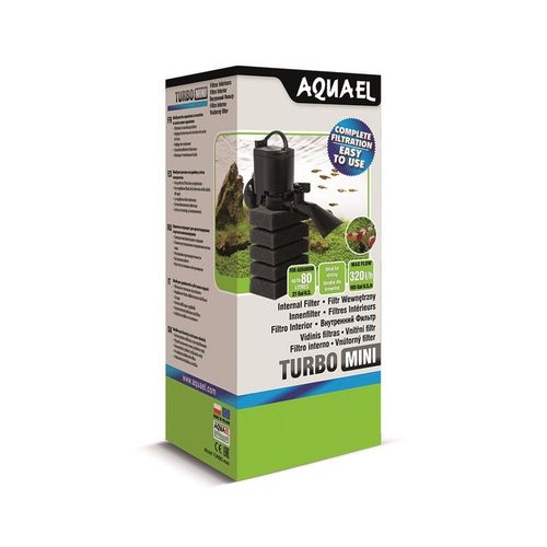 Aquael Turbo Mini Mały Filtr Wewnętrzny Gąbkowy Do Akwarium 10-80L na Arena.pl