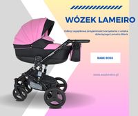 Wózek Dziecięcy Lameiro Black 3w1 Wielofunkcyjny Wózki Dziecięce