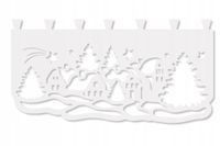 M10 Zazdrostka kuchenna firana ŚWIĄTECZNY KRAJOBRAZ Boże Narodzenie 90x50 b