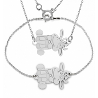 SREBRNY KOMPLET CELEBRYTKI KRÓWKI SREBRO PRÓBY 925