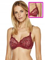 Triumph biustonosz koronkowy Peony florale W 80B bordowy 1542/71