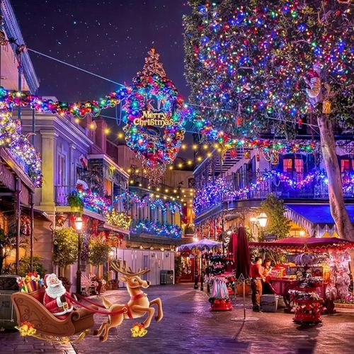 LAMPKI CHOINKOWE 500 LED ZEWNĘTRZNE WEWNĘTRZNE ŚWIĄTECZNE MULTIKOLOR MIX na Arena.pl