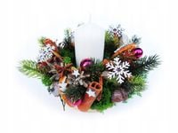 STROIK BOŻONARODZENIOWY wianek świąteczny na stół pachnący