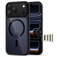 tech-protect magpeak magsafe cc iphone 17 pro black/clear
