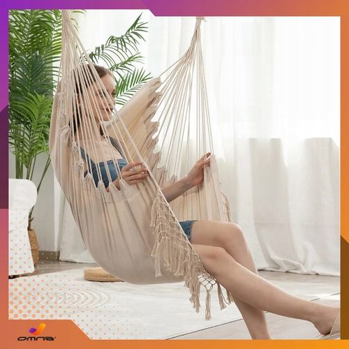 Fotel wiszący krzesło Brazylijskie Huśtawka Hamak Ogrodowy Na Balkon na Arena.pl