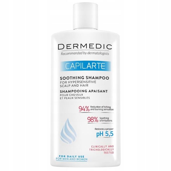DERMEDIC CAPILARTE 300 ml Szampon Kojący zdjęcie 5