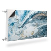 Mata Magnetyczna NA KALORYFER Niebieski Marmur Ozdoba 110cm x 60cm