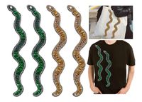 Aplikacja Naszywki Cekinowe Węże Koraliki 4 Sztuki Naszywka Cekinowa Wąż