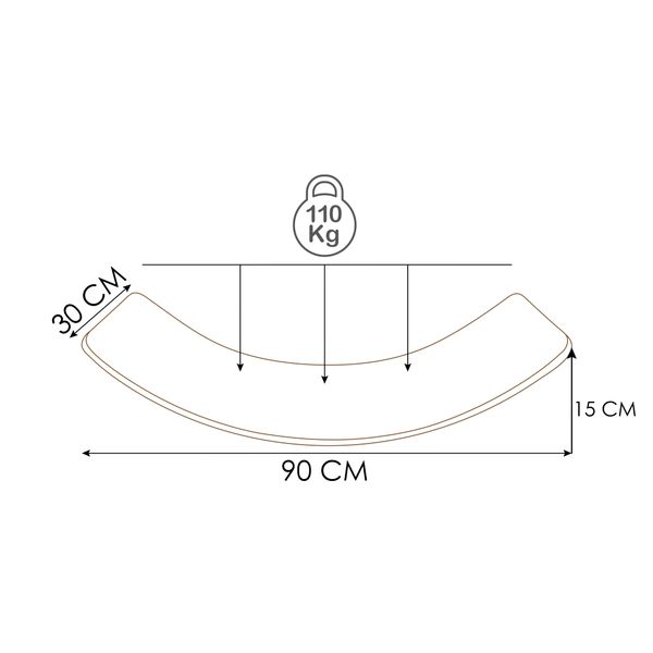 deska do balansowania Lama Max - żółty zdjęcie 3