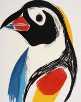 Plakat 40x50cm Portret Ptaka