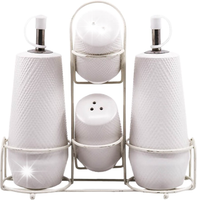 Ceramiczny Zestaw do przypraw 5 elementów 'WHITE'