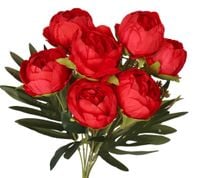 Piwonia peonia sztuczne kwiaty w bukiecie 44cm 7główek