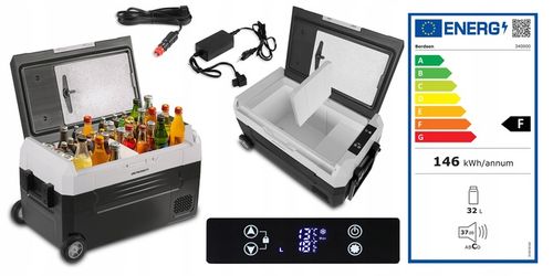 LODÓWKA KOMPRESOROWA TURYSTYCZNA SAMOCHODOWA ZAMRAŻARKA ICEMAX 32L na Arena.pl