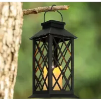 Lampion ozdobny solarny ze migoczącą świeczką LED ogrodowy zewnętrzny SUNLIGHT QUALITY PRODUCTS