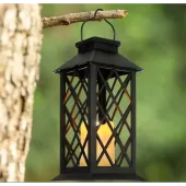 Lampion ozdobny solarny ze migoczącą świeczką LED ogrodowy zewnętrzny SUNLIGHT QUALITY PRODUCTS