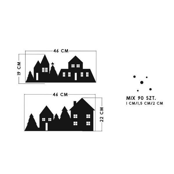 Naklejki Zimowe Domki SW021 zdjęcie 3