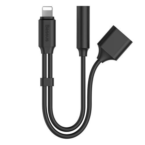 ADAPTER BASEUS PRZEJŚCIÓWKA IPHONE MINI JACK 3.5 na Arena.pl