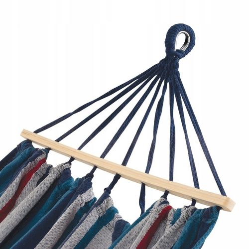 HAMAK Ogrodowy DWUOSOBOWY POKROWIEC Torba Tadar Paski Blue 200x150cm na Arena.pl