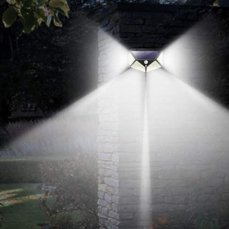 LAMPA SOLARNA Z CZUJNIKIEM RUCHU 3 TRYBY ŚWIECENIA ZEWNĘTRZNA OGRODOWA LED na Arena.pl