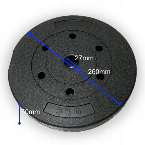 obciążenie bitumiczne zestaw 10kg - 2 talerze 5kg na Arena.pl