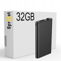 DYKTAFON SZPIEGOWSKI MINI CYFROWY PODSŁUCH MAŁY PENDRIVE 32GB SŁUCHAWKI