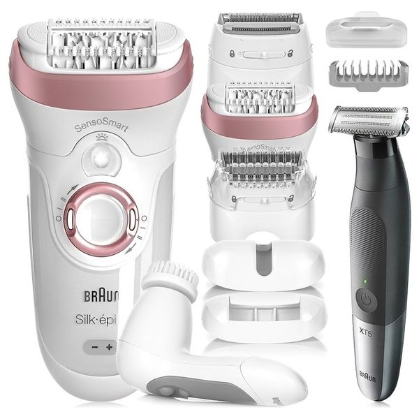 DEPILATOR BRAUN Silk-epil 9 GOLARKA DAMSKA TRYMER DO BIKINI TWARZY NÓG 5w1 zdjęcie 1