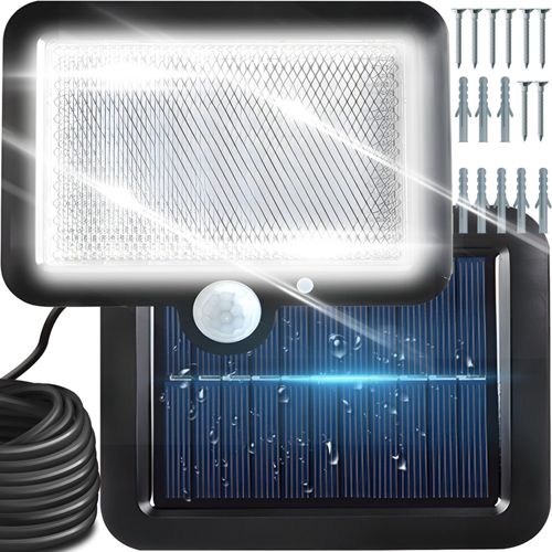 Lampa solarna zewnętrzna z czujnikiem ruchu zmierzchu 108 LED 2200 W na Arena.pl
