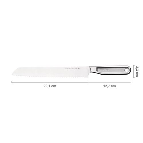 Fiskars All Steel 1062883 nóż do chleba 22 cm ząbkowany z japońskiej stali AUS-8 na Arena.pl