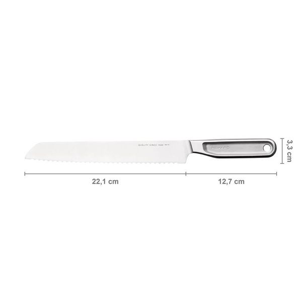 Fiskars All Steel 1062883 nóż do chleba 22 cm ząbkowany z japońskiej stali AUS-8 zdjęcie 2