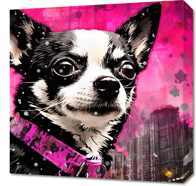 Obraz 50x50cm Mały Psiak o Dużej Duszy zdjęcie 1