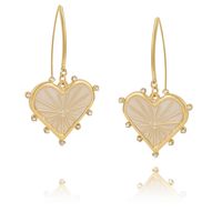 kolczyki z sercem z kolekcji bella (p23/zwe/39au)