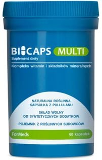 Bicaps Multiwitaminy i kompleks składników mineralnych 60 kapsułek ForMeds