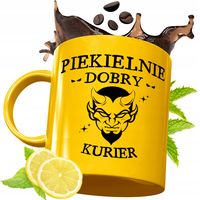 Złoty Kubek Premium Dla Kuriera Na Prezent Z Nadrukiem Ze Zdjęciem