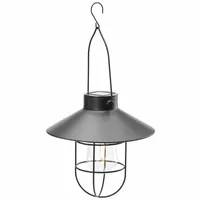 Lampa ozdobna solarna w stylu retro wisząca żarówka filament Ø21,5cm