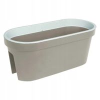 Doniczka na balustradę E&K, 40 cm, pastele