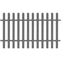 Emaga Płot sztachetowy, WPC, 200x120 cm