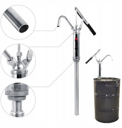 POMPA DO OLEJU RĘCZNA BECZKOWA DO BECZKI POMPKA TŁOKOWA PALIWA ON DIESEL na Arena.pl