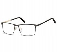 Okulary Nerd prostokątne Zerówki Korekcyjne Męskie