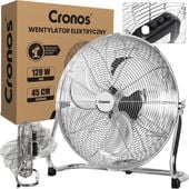 WENTYLATOR PODŁOGOWY MOCNY 120W DUŻY WIATRAK 45CM CYRKULATOR POWIETRZA