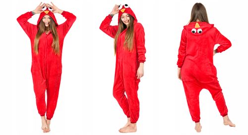 ELMO POTWÓR PIŻAMA KIGURUMI KOMBINEZON ONESIE XL na Arena.pl