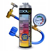 GAZ DO KLIMATYZACJI samochodowej R134a R12 KOMPLET ZESTAW do nabicia KLIMY