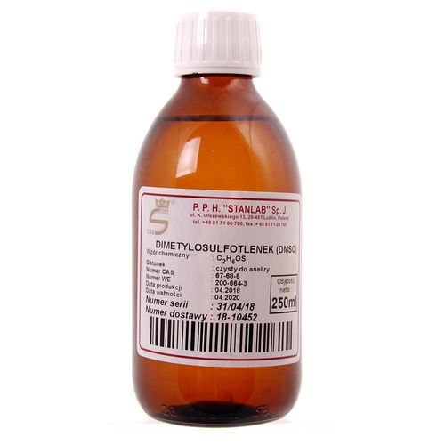 DIMETYLOSULFOTLENEK DMSO CZDA 250 ML STANLAB na Arena.pl