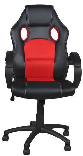 Fotel biurowy sportowy basic - czerwony na Arena.pl