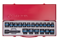 zestaw nasadek udarowych 1/2''19cz. kaseta - ky4419mp