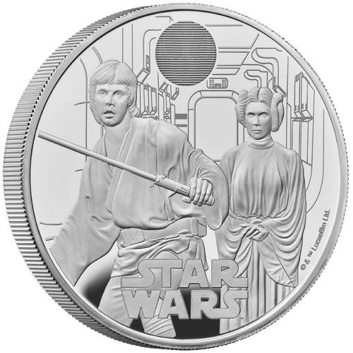 Star Wars: Luke Skywalker and Princess Leia 5 uncji Srebra 2023 Proof na Arena.pl